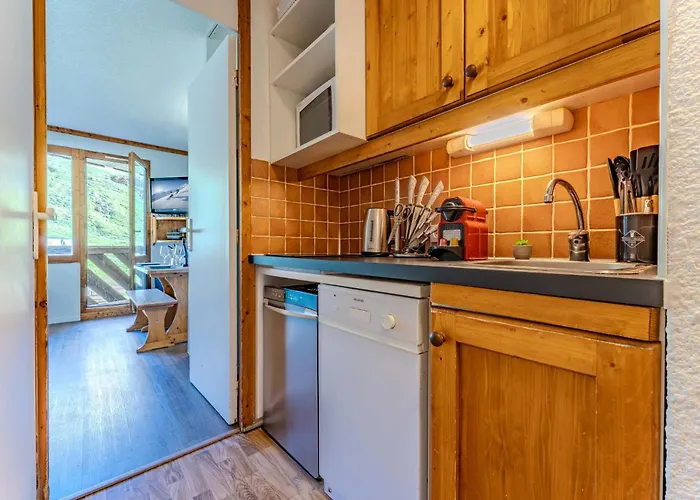 Cozy 1br Mountain View - Ski-in Ski-out, Daire Val Thorens